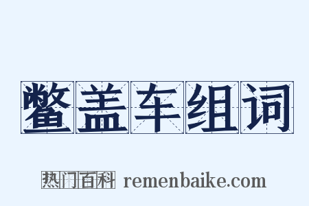 鳖盖车组词是什么意思的图片